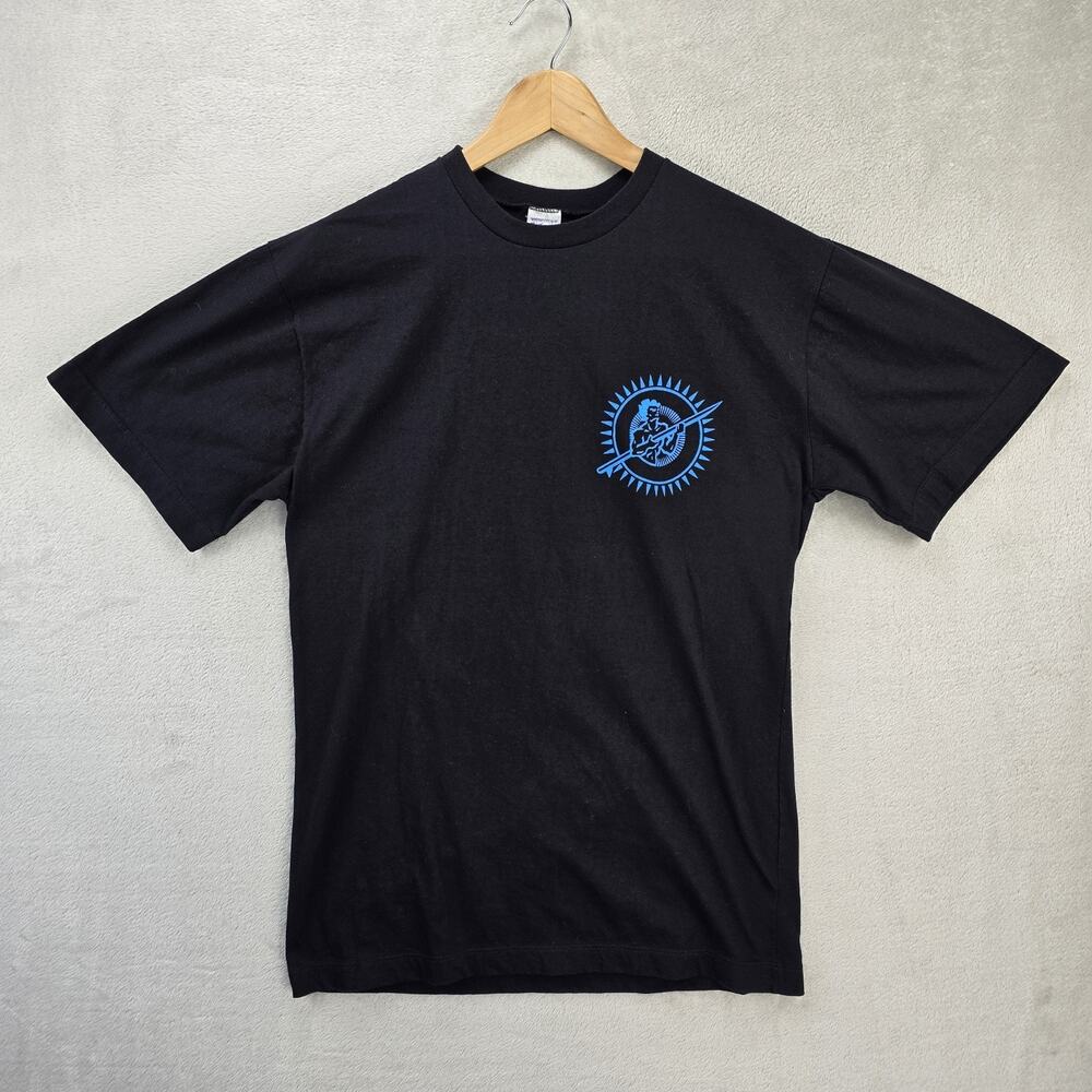 First Annual Mt. Irvine Surf Classic Shirt Mens Medium Black Y2K Tobago WI - Picture 2 of 10